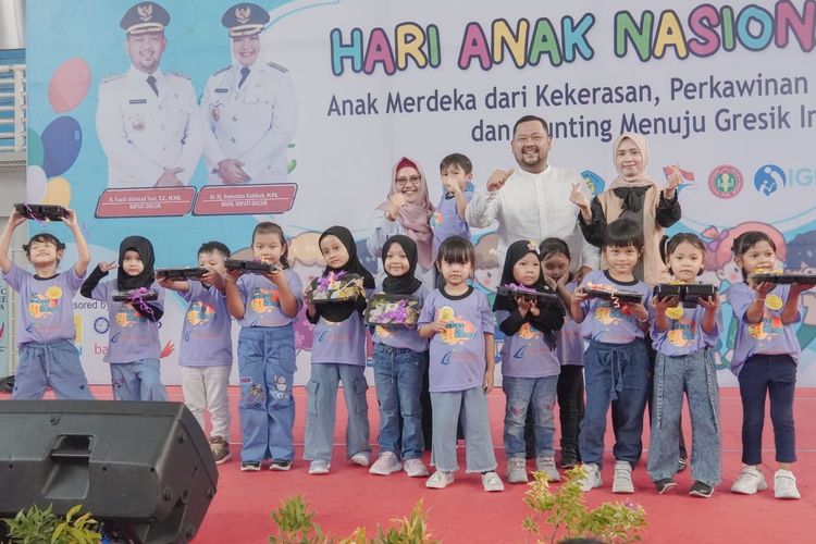 Peringati Hari Anak Nasional 2024, Bupati Gresik Ingatkan Pentingnya Pemenuhan Hak-hak Anak